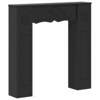 Haardombouw Zwart 102 x 20 x 102 cm Bewerkt hout 2