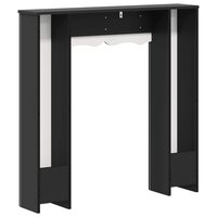 Haardombouw Zwart 102 x 20 x 102 cm Bewerkt hout 6