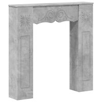 Haardombouw Betongrijs 102 x 20 x 102 cm Bewerkt hout 2