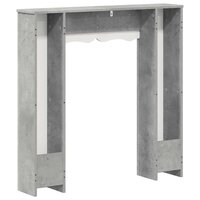Haardombouw Betongrijs 102 x 20 x 102 cm Bewerkt hout 6
