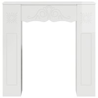 Haardombouw Hoogglans Wit 102 x 20 x 102 cm Bewerkt hout 4