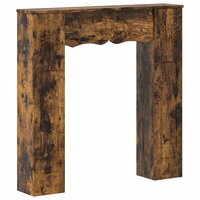 Haardombouw Gerookt eiken 102 x 20 x 102 cm Bewerkt hout 2