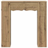 Haardombouw Artisanaal eiken 102 x 20 x 102 cm Bewerkt hout 4