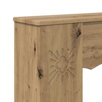 Haardombouw Artisanaal eiken 102 x 20 x 102 cm Bewerkt hout 7
