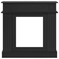 Haardombouw Zwart 102 x 26 x 100 cm Bewerkt hout 4