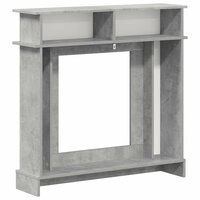 Haardombouw Betongrijs 102 x 26 x 100 cm Bewerkt hout 6