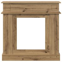 Haardombouw Artisanaal eiken 102 x 26 x 100 cm Bewerkt hout 4