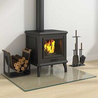 Vuurplaats Glazen Plaat Transparant 80 x 60 cm Glas 3