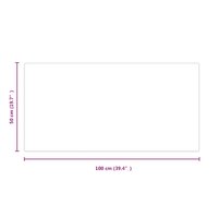Vuurplaats Glazen Plaat Transparant 100 x 50 cm Glas 7