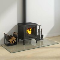 Vuurplaats Glazen Plaat Transparant 120 x 60 cm Glas 3