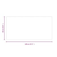 Vuurplaats Glazen Plaat Transparant 120 x 60 cm Glas 7