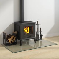 Vuurplaats Glazen Plaat Transparant 100 x 60 cm Glas 3