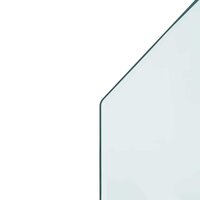 Vuurplaats Glazen Plaat Transparant 100 x 50 cm Glas 6