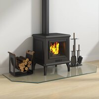 Vuurplaats Glazen Plaat Transparant 120 x 50 cm Glas 3