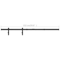 Ophangset voor minischuifdeur 152 cm koolstofstaal 6