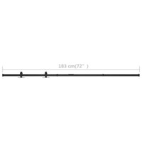 Ophangset voor minischuifdeur 183 cm koolstofstaal 7