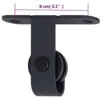 Ophangset voor minischuifdeur 200 cm koolstofstaal 6