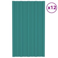 Dakpaneel 12 st Groen 80 x 45 cm Verzinkt staal 2
