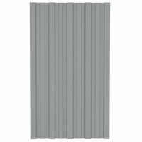Dakpaneel 36 st Grijs 80 x 45 cm Verzinkt staal 3
