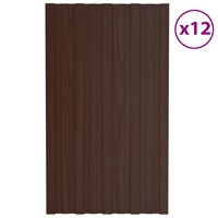Dakpaneel 12 st Bruin 80 x 45 cm Verzinkt staal 2