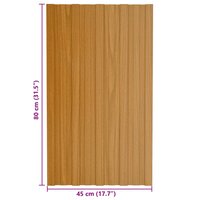 Dakpaneel 12 st Naturel 80 x 45 cm Verzinkt staal 7