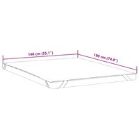 Matrasbeschermer waterdicht 140x190 cm wit 6