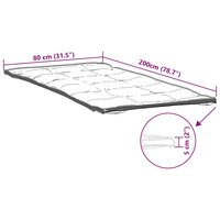 Matrasbeschermer 80x200 cm wit 7