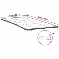 Matrasbeschermer 90x200 cm wit 7