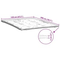 Matrasbeschermer 120x200 cm wit 7