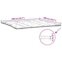 Matrasbeschermer 200x200 cm wit 6