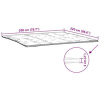 Matrasbeschermer 200x220 cm wit 7