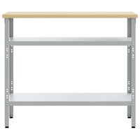 Werktafel met plank Grijs en Beige 100 x 55 x 85 cm Staal 5