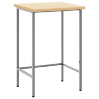 Hoektafel Grijs 55 x 55 x 85 cm Staal en Geg engineered Hout 2