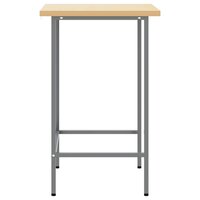 Hoektafel Grijs 55 x 55 x 85 cm Staal en Geg engineered Hout 4