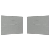 Partytent Zijwand 2 st 300 x 195 cm Lichtgrijs PE en staal 2