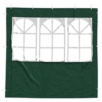 Partytent Zijwand 2 st 200 x 195 cm Groen PE en staal 3