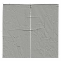 Partytent Zijwand 2 st 200 x 195 cm Lichtgrijs PE en staal 3