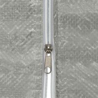 Partytent Zijwand 2 st 200 x 195 cm Lichtgrijs PE en staal 4