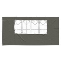 Partytent Zijwand 2 st 400 x 195 cm Antraciet PE en staal 3
