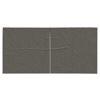 Partytent Zijwand 2 st 400 x 195 cm Antraciet PE en staal 3