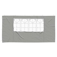 Partytent Zijwand 2 st 400 x 195 cm Lichtgrijs PE en staal 3