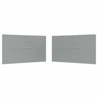 Partytent Zijwand 2 st 400 x 195 cm Lichtgrijs PE en staal 2