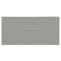 Partytent Zijwand 2 st 400 x 195 cm Lichtgrijs PE en staal 3