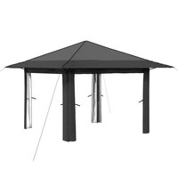 Gazebo zonder Zijwand Lichtgrijs en antracietkleurig 2