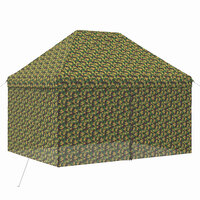 Tent met 4 Zijwanden 2,95 x 4,1 m Leger Camouflage 3