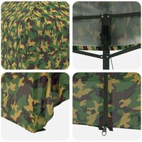 Tent met 4 Zijwanden 2,95 x 4,1 m Leger Camouflage 9
