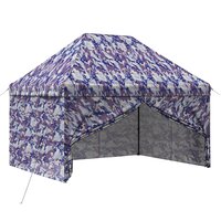 Pop-up Gazebo met 4 Zijwanden 2,9 x 4,3 m Blauw Camouflage 2