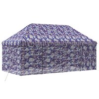 Pop-up Gazebo met 4 Zijwanden 3 x 6 m Blauw Camouflage 3