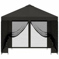 Tuin Gazebo met Zijwanden 3 x 3 m Antracietkleurig 5