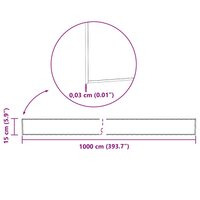 Grasrand 1000 x 15 x 0,03 cm Gegalvaniseerd staal zilver 9